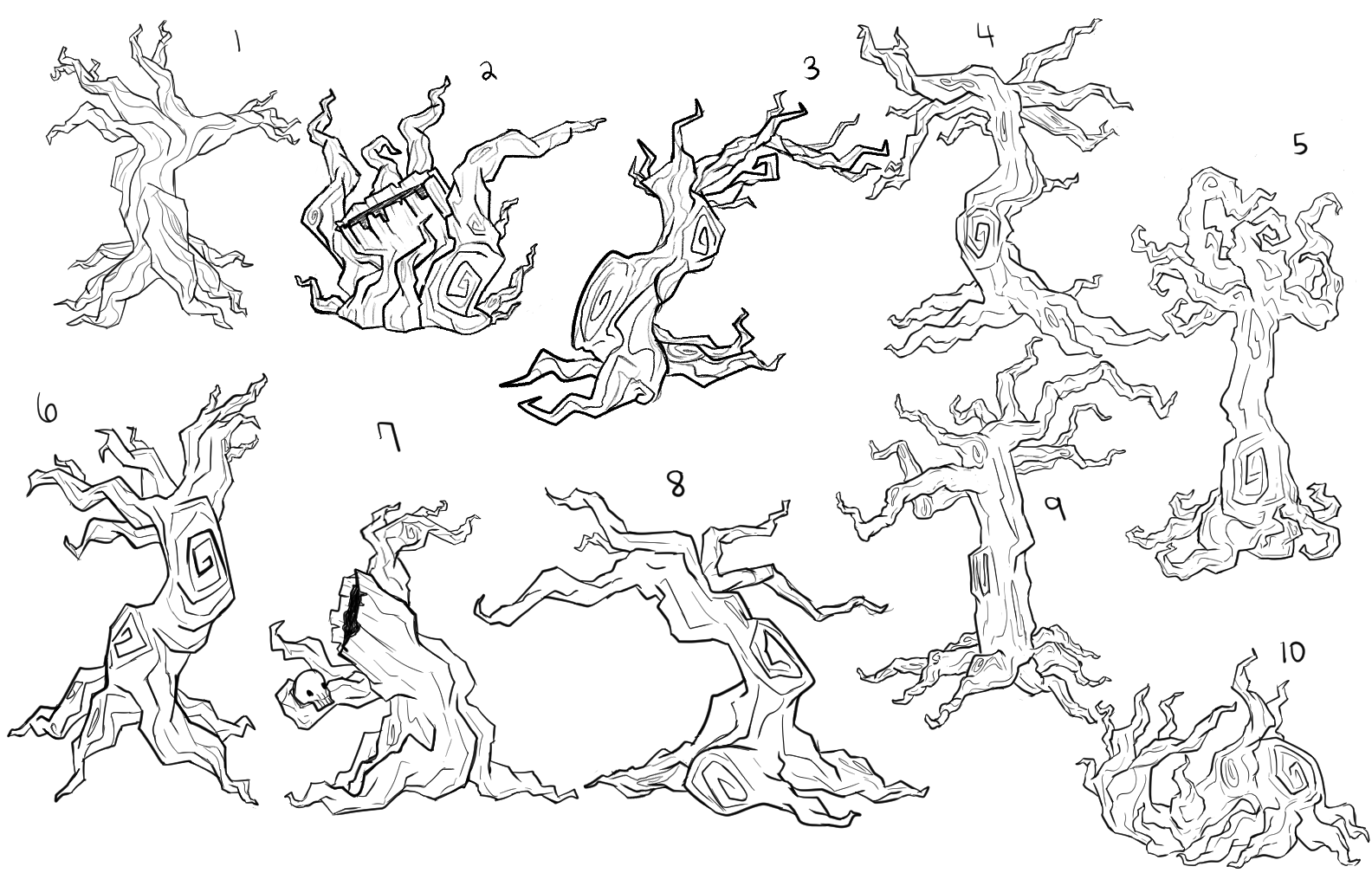 Stylized tree illustration