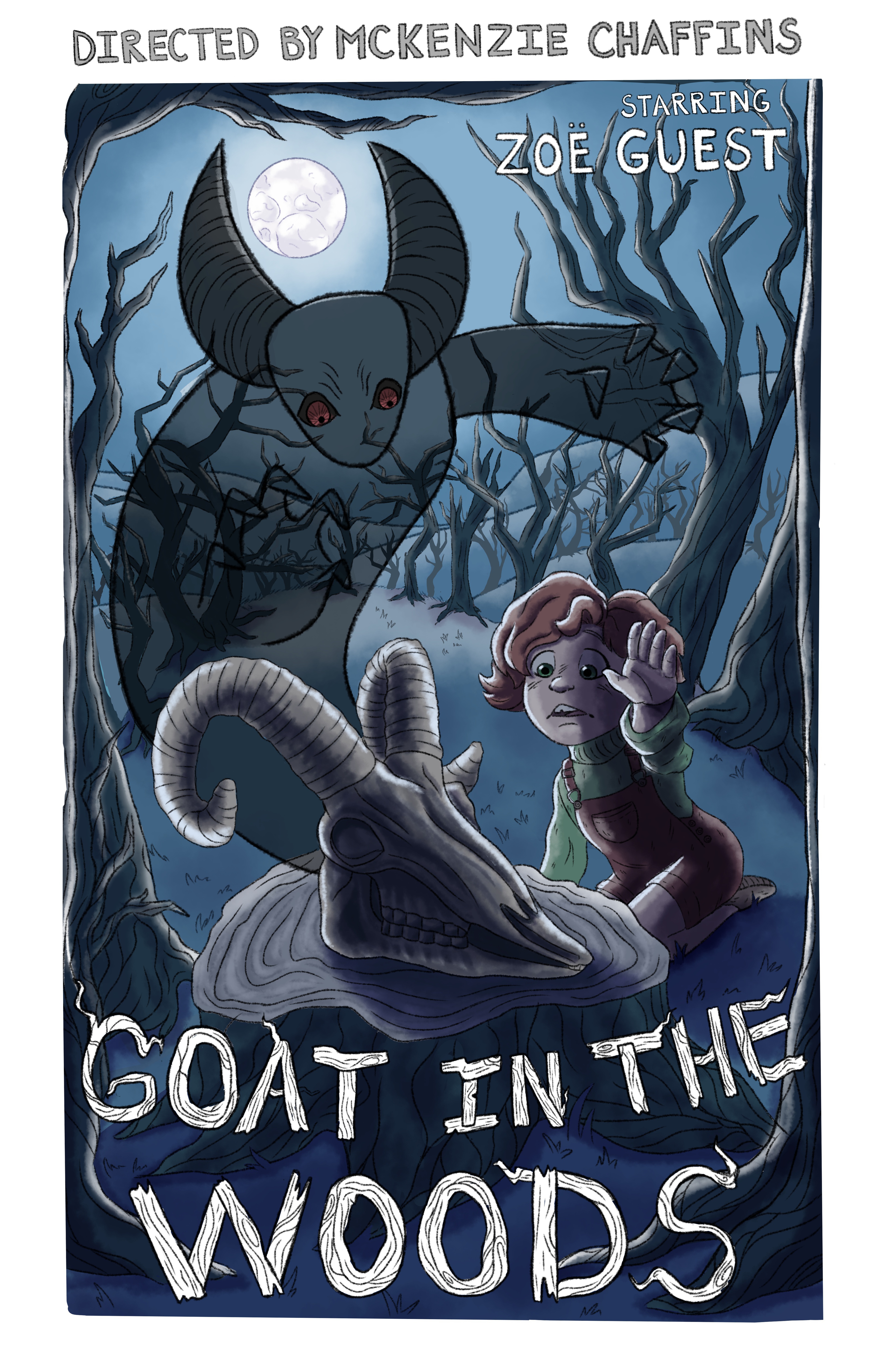 Retro horror poster study